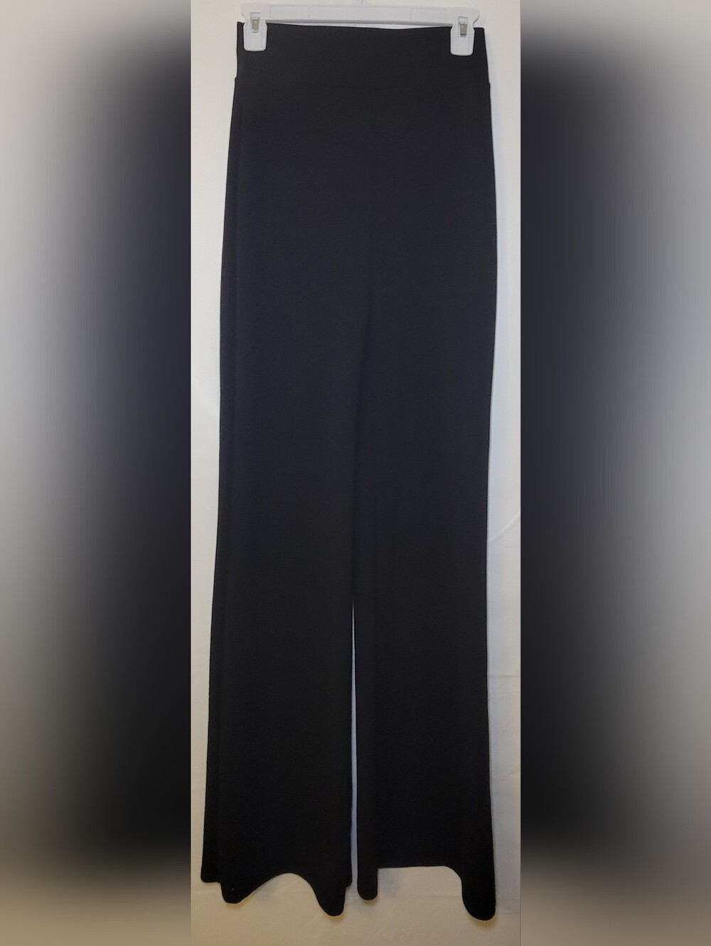 Windsor Black Wide-Leg Knit Pants